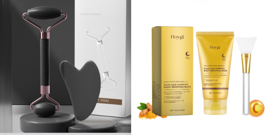 Scraping Roll Massager Set Facial Muscle Relaxation Body Tool