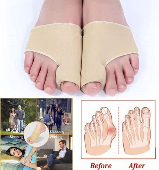 Big Toe Bunion Corrector Splint Straightener Valgus Pain Relief Big Bone Orthopedic Bunion Correction Pedicure Socks Silicone Corrector Braces Toes Separator Feet Care Tool