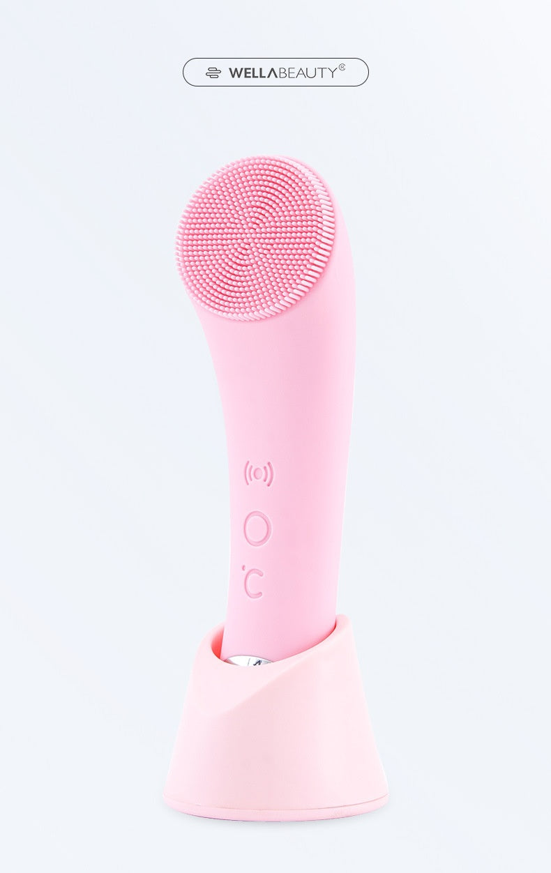 Silicone Face Cleansing Brush Facial Cleansing Brush Electric Facial Brush Vibration Heating