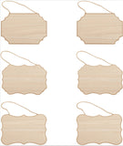 Unpolished Hanging Wooden Sign Wooden Plaque Board Piece Home School Art