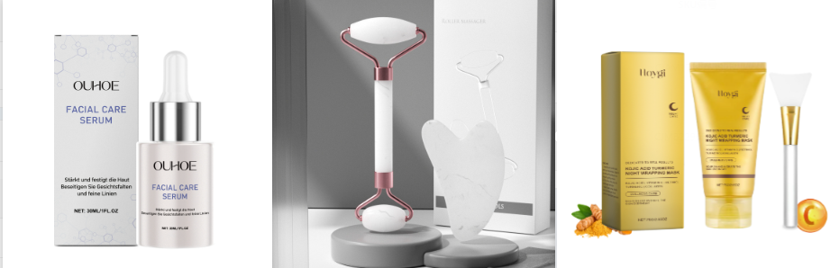 Scraping Roll Massager Set Facial Muscle Relaxation Body Tool