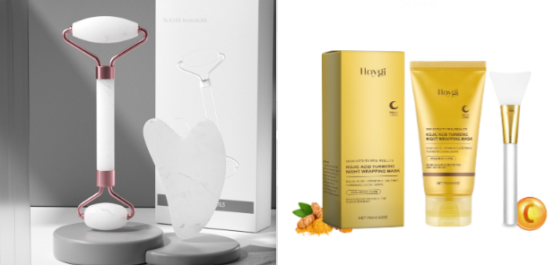 Scraping Roll Massager Set Facial Muscle Relaxation Body Tool