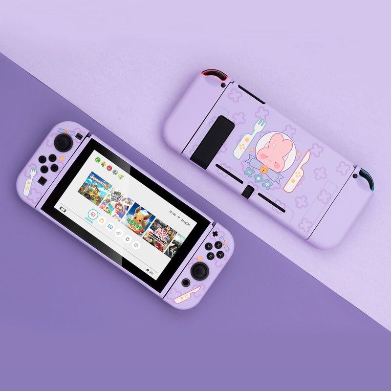 Protective Bag Cover Box Soft Shell Accessories Anti-drop Cute Cartoon Split Color Shell Surrounding