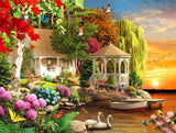 Country House Flower Landscape Painting Kit Suitable For Family Living Room Art