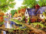 Country House Flower Landscape Painting Kit Suitable For Family Living Room Art