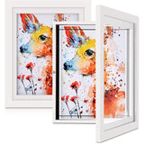 Children's Magnetic Art Photo Frame Flip Wooden Photo Frame