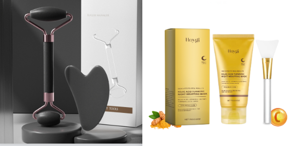 Scraping Roll Massager Set Facial Muscle Relaxation Body Tool