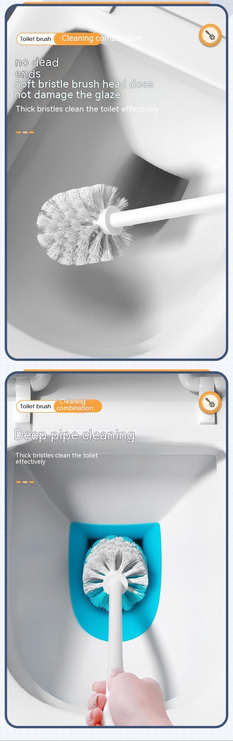 Household Toilet Plunger Combination Cleaning Brush Suit Plungers Toilet Drainage Facility Toilet