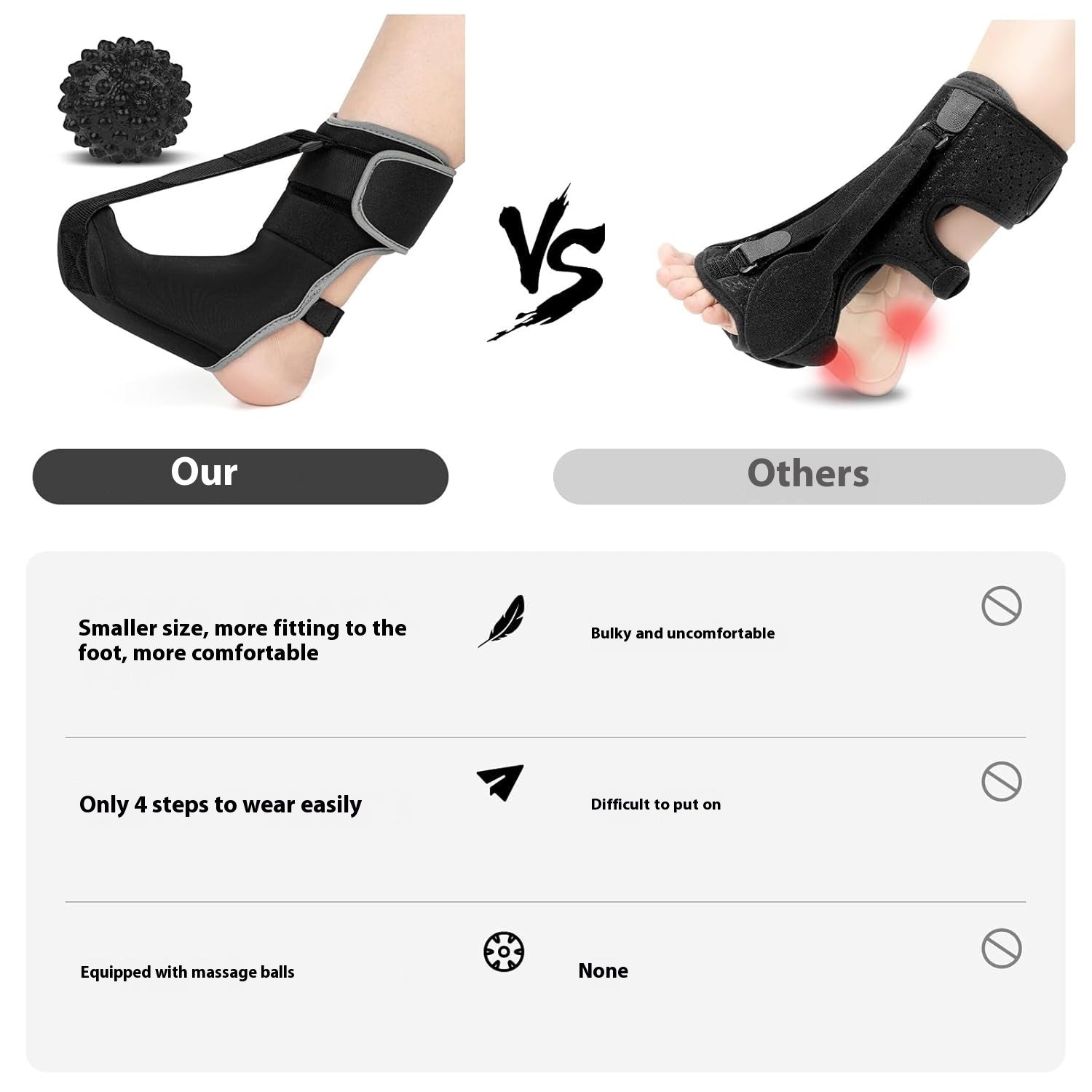 Foot Drooping Stretch Strap Night Splint Adjustable Unisex