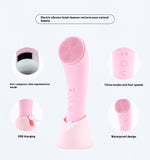 Silicone Face Cleansing Brush Facial Cleansing Brush Electric Facial Brush Vibration Heating