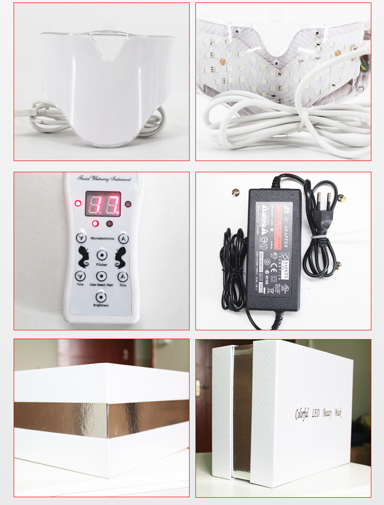 Led Color Light Mask Beauty Instrument 7 Colors