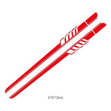 Striped Personality Car Decal Car Body Sticker Garland