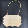 Unpolished Hanging Wooden Sign Wooden Plaque Board Piece Home School Art