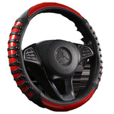 Leather Silicone Four Season Car Accessories Steering Wheel Cover