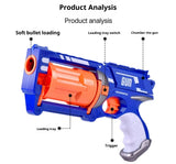 Toy Soft Bullet Gun Children's Revolver Toy