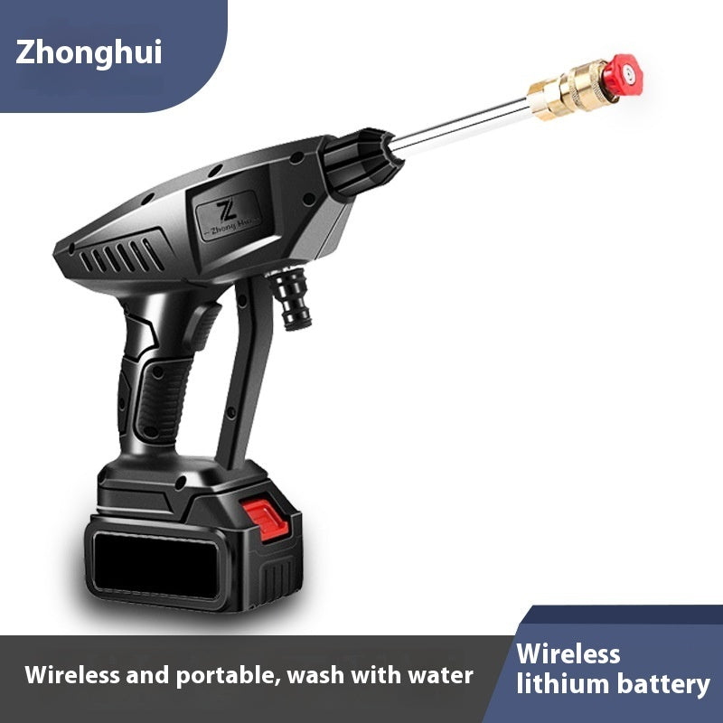 Wireless Lithium Battery Car Washing Gun Portable High Voltage
