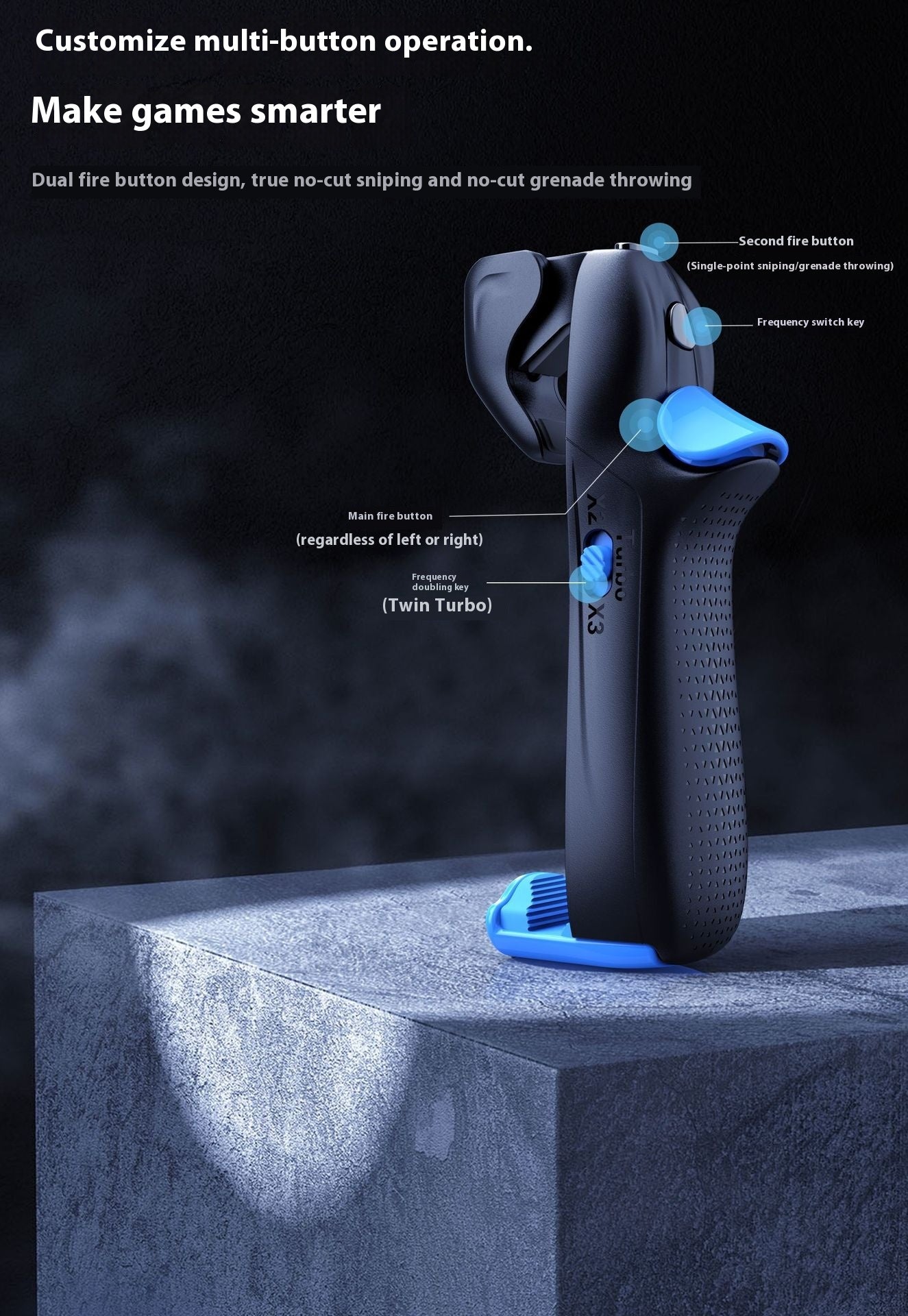 Game Controller Multifunctional Chicken Eating Button Gunfight