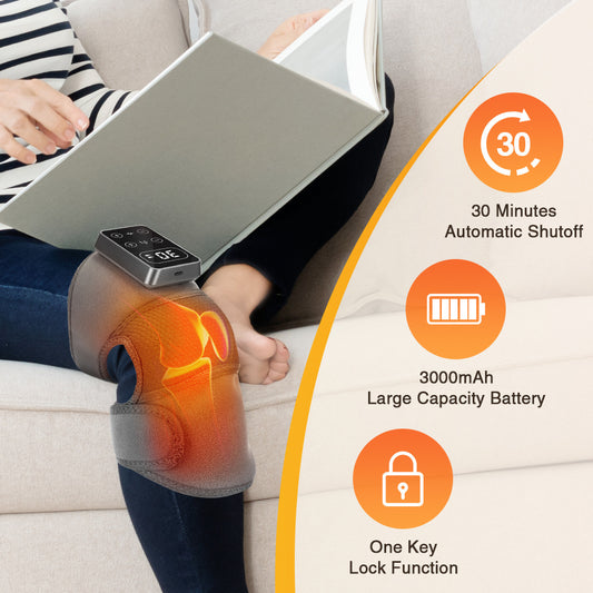 Smart Rechargeable Bandage Knee Pad Joint Pain Massager