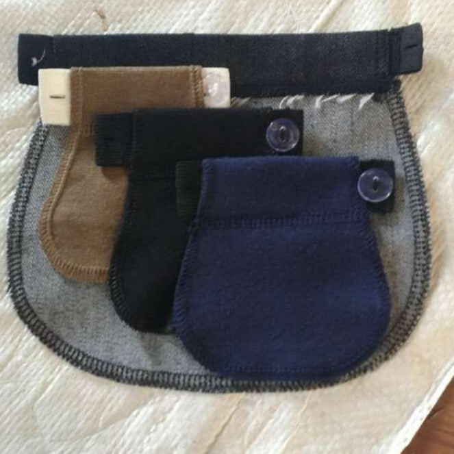 2Pcs Maternity Pregnancy Waistband Belt ADJUSTABLE Elastic Waist Extender Pants