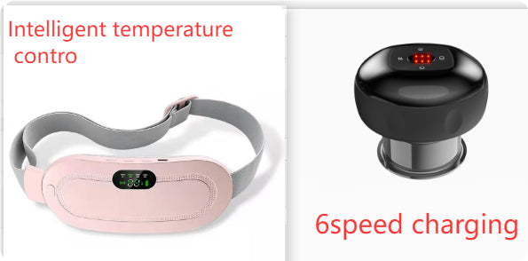 Menstrual Heating Pad Smart Warm Belt Relief Waist Pain Cramps Vibrating Abdominal Massager Electric Waist Belt Device