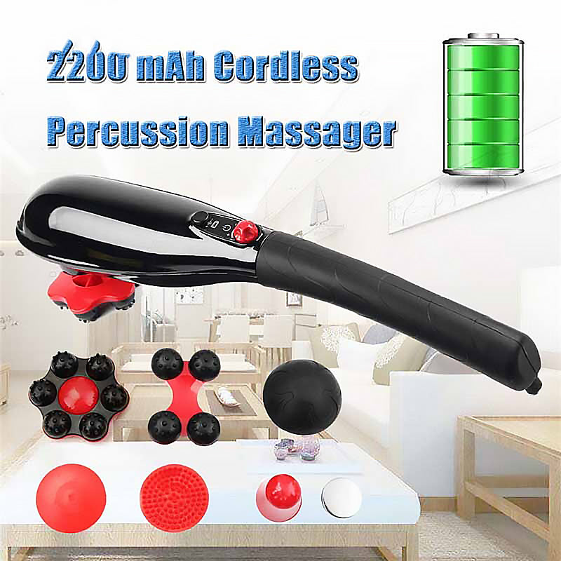 New Hand-held Lightweight Rechargeable Cervical Massager Electric Multi-function Body Back Massage Hammer